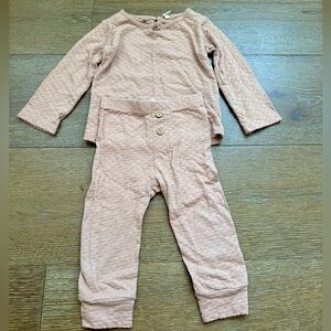 Quincy Mae Kids Matching Set in Light Pink